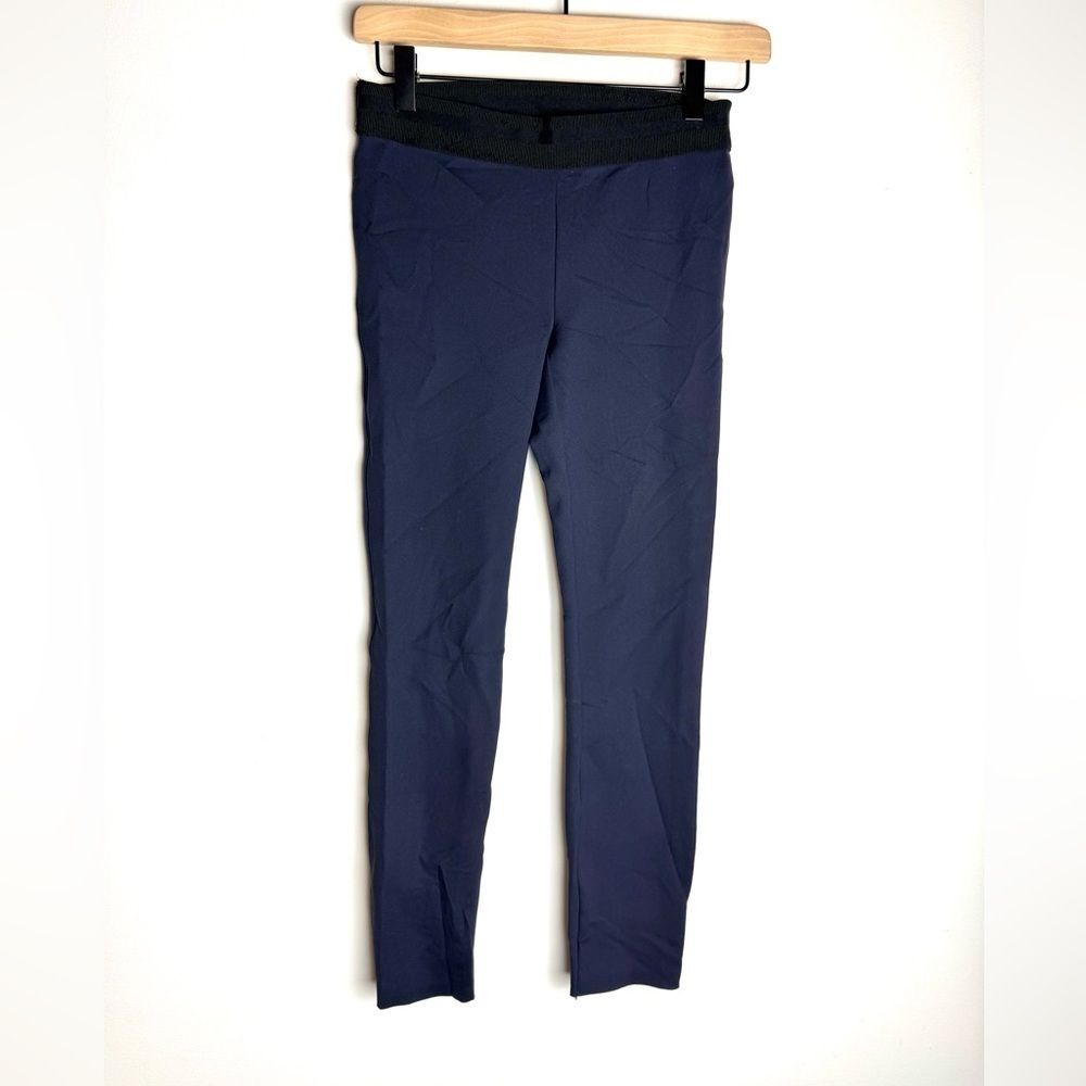 James Perse trouser leggings back center seam blue XS